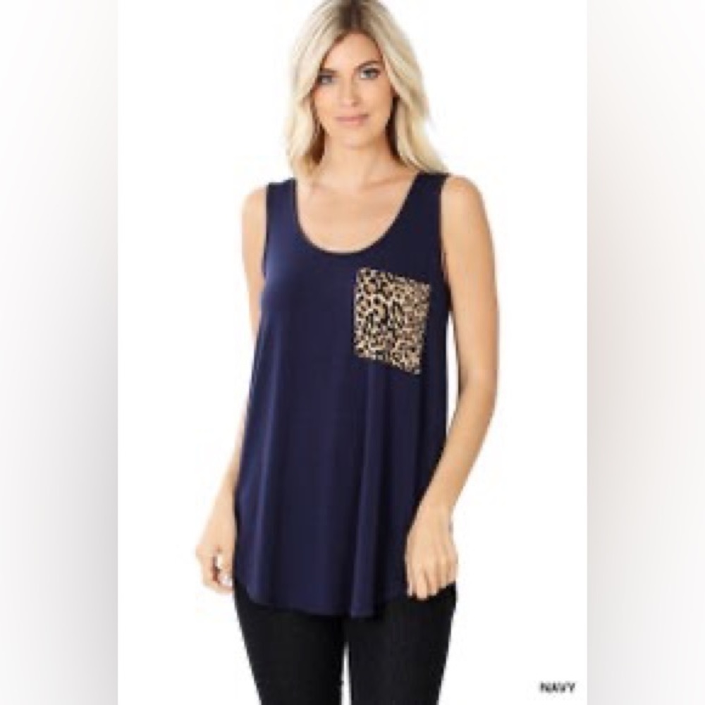 LEOPARD POCKET TANK